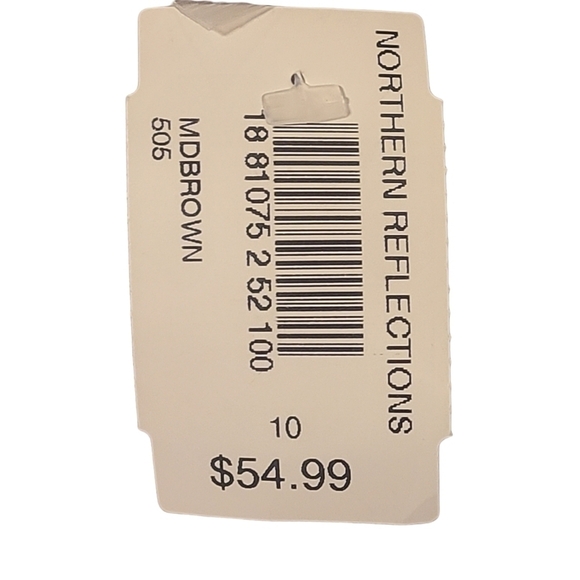 NEW Northern Reflections med brown drawstring waist  wide leg capri pants - Picture 5 of 10